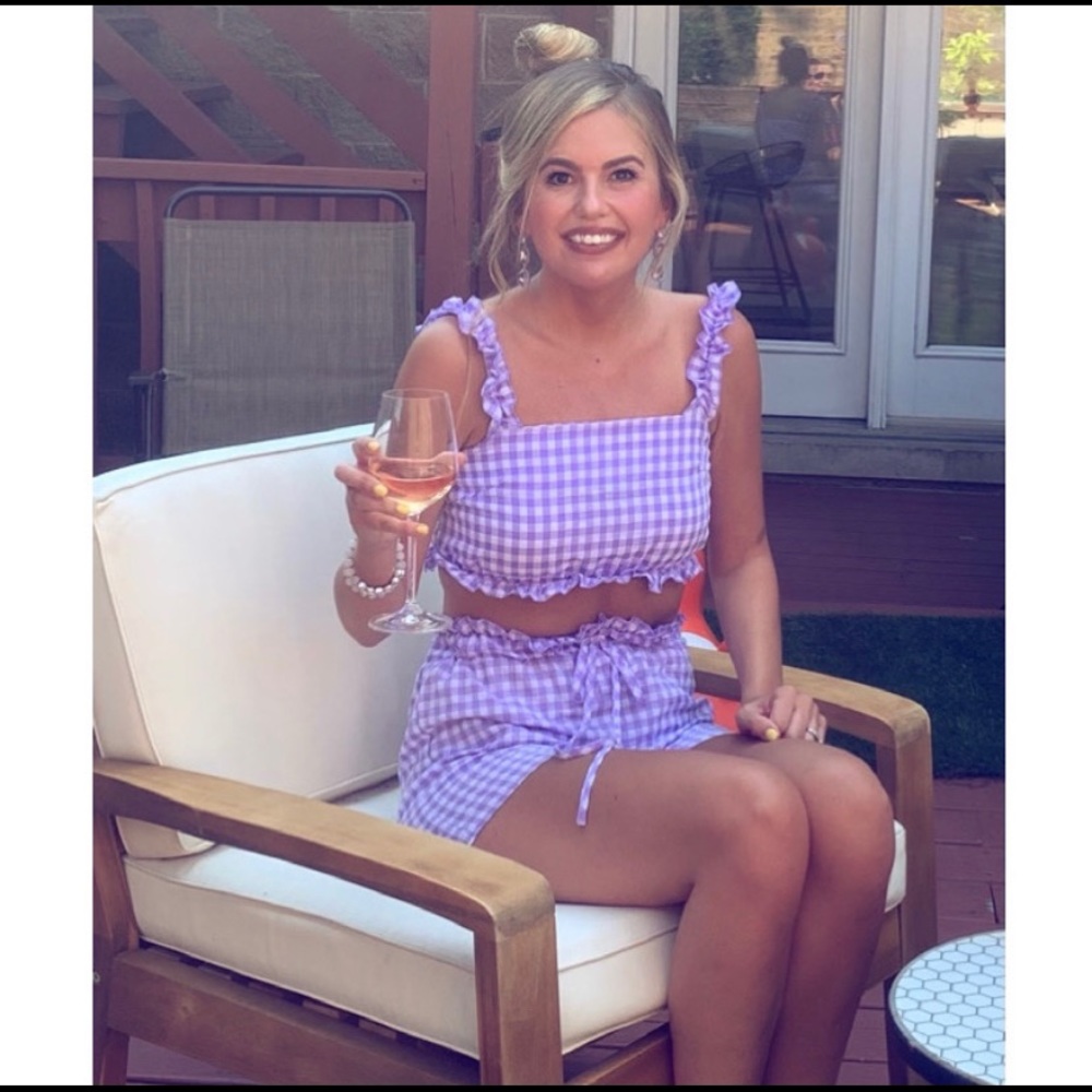 Gingham Two Piece Set💜💟